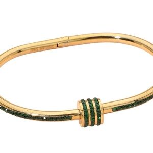 Elegant Gold and Green Bracelet